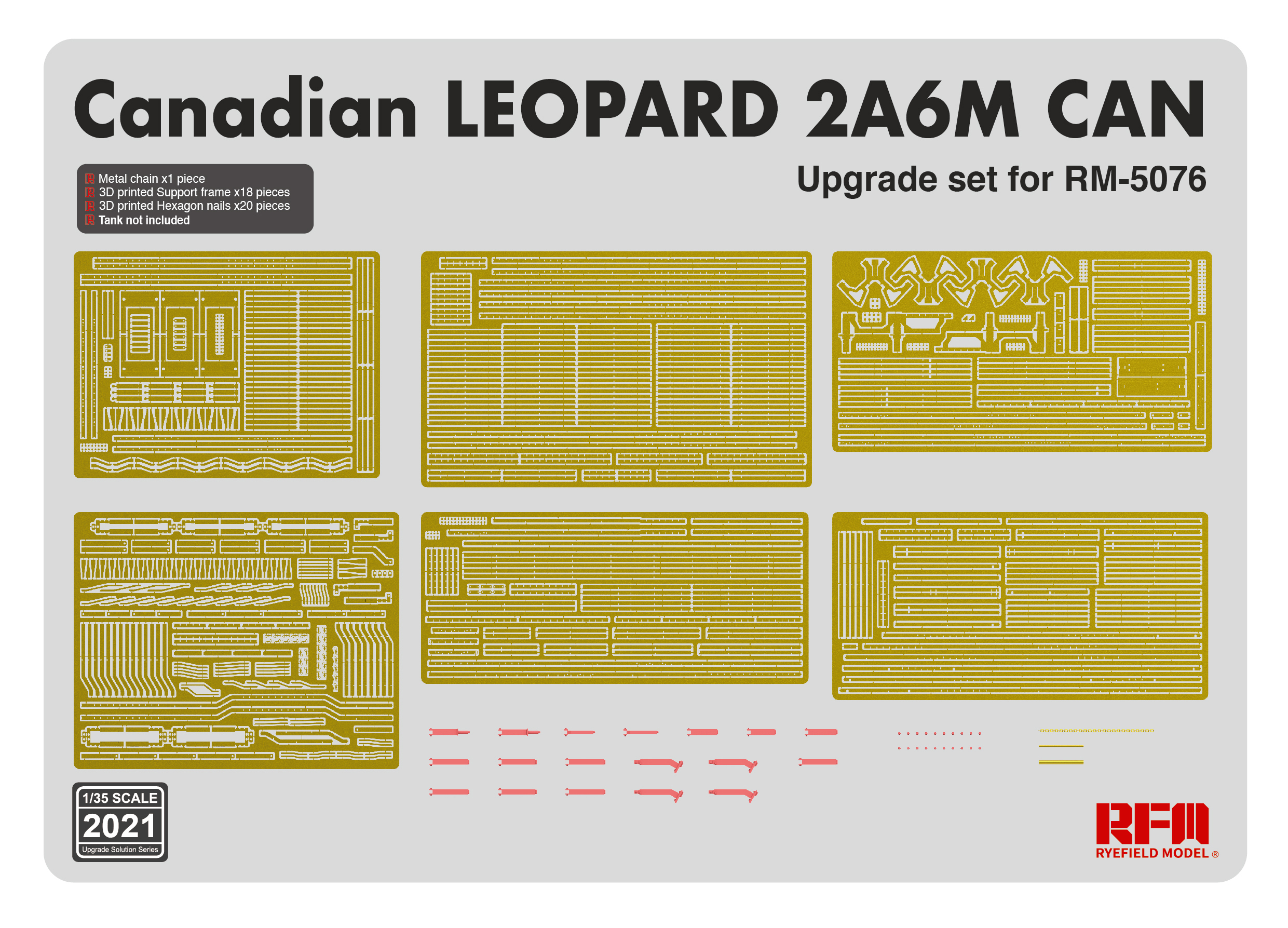 Upgrade set for RFM5076 Canadian Leopard 2A6M CAN