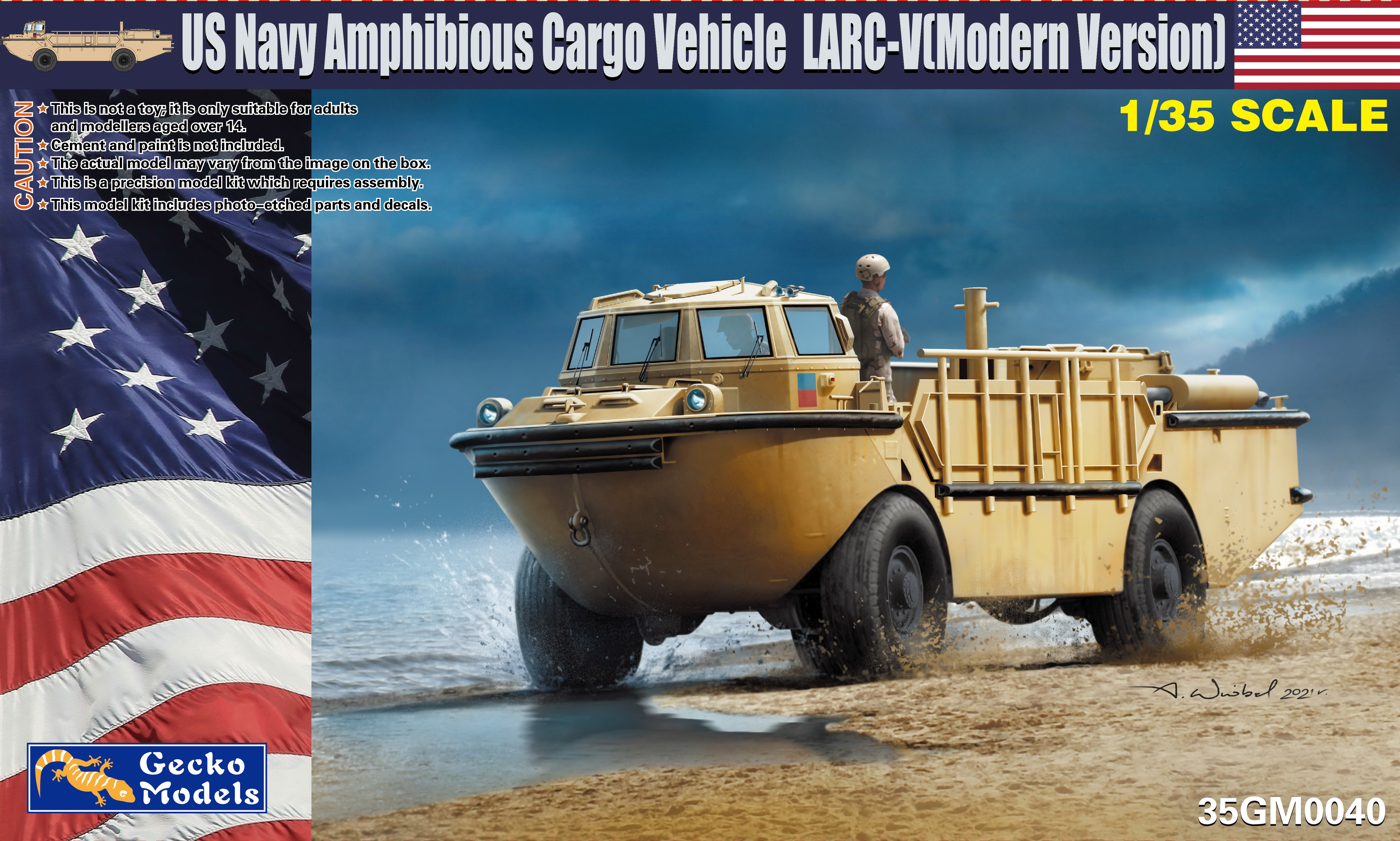 Modern USN LARC-V w-Combat Rubber Raiding Craft