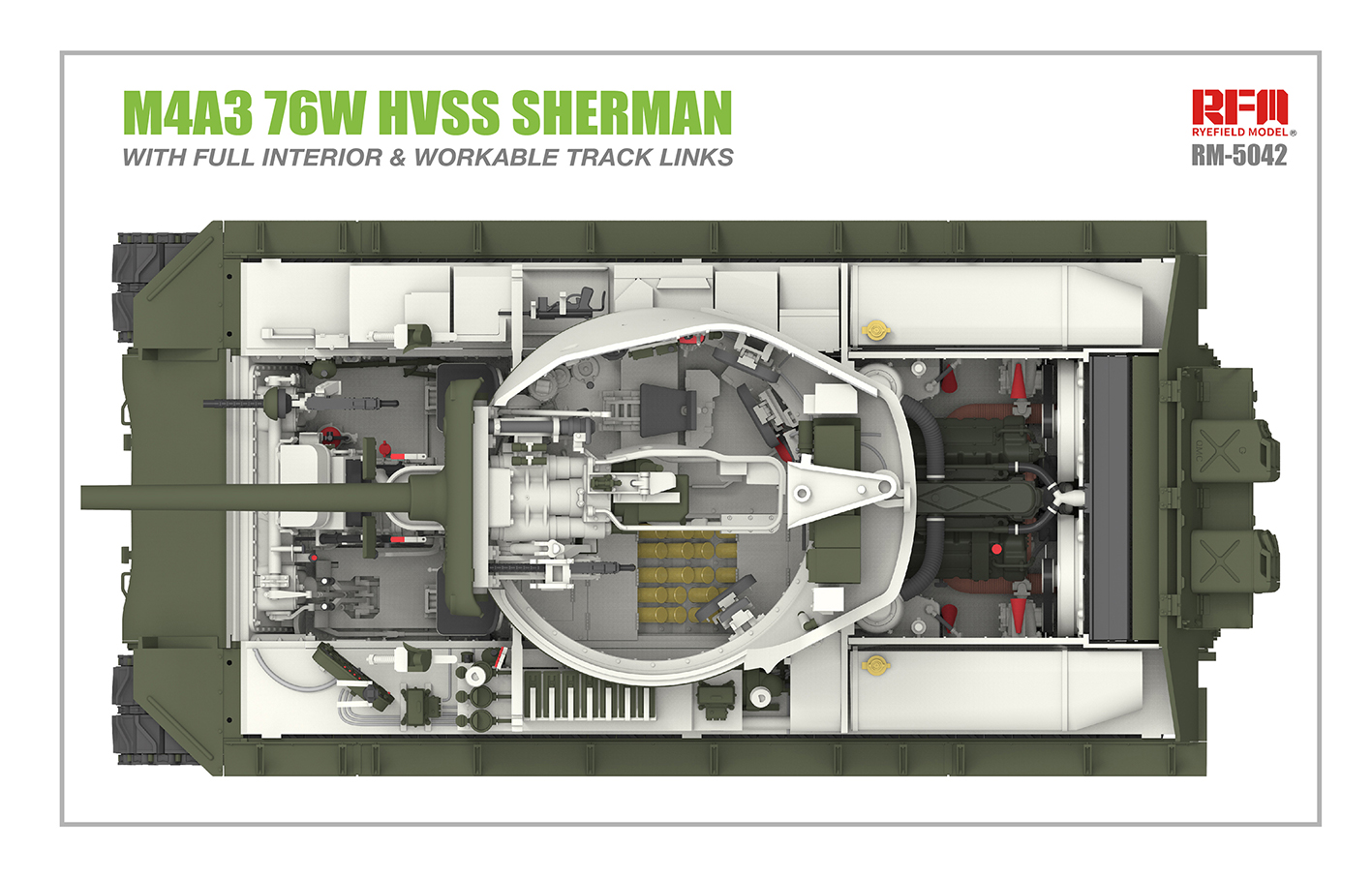 M4A3 76W HVSS Sherman w/full interior
