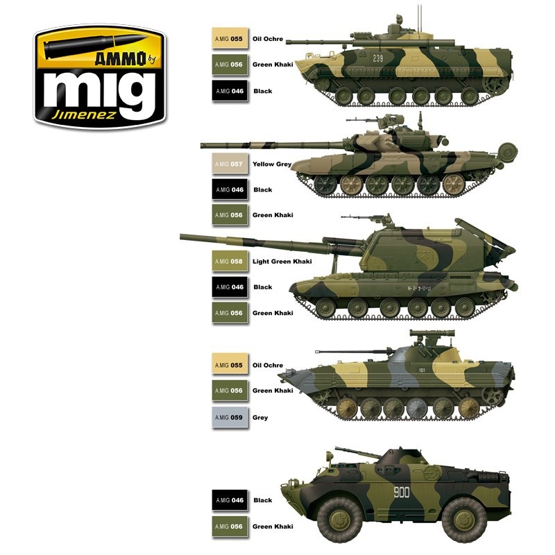 Modern Russian Camo Colors Set
