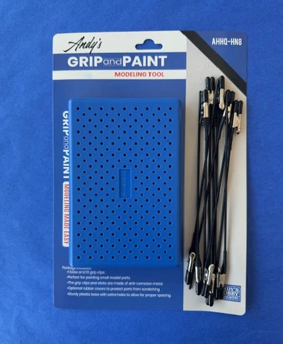 Andy's Hobby Headquarters Grip and Paint Modeling Tool - incl. base + 10 grip clips