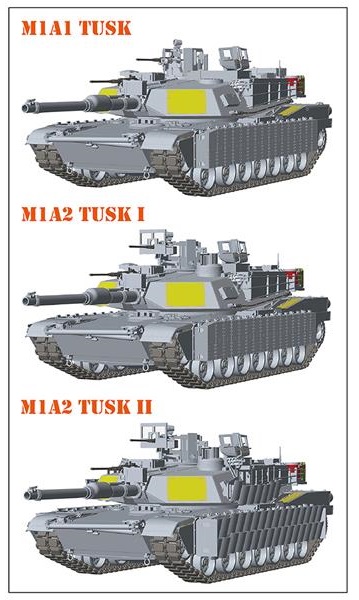 M1A2 Abrams TUSK I / TUSK II / M1A1 3in1