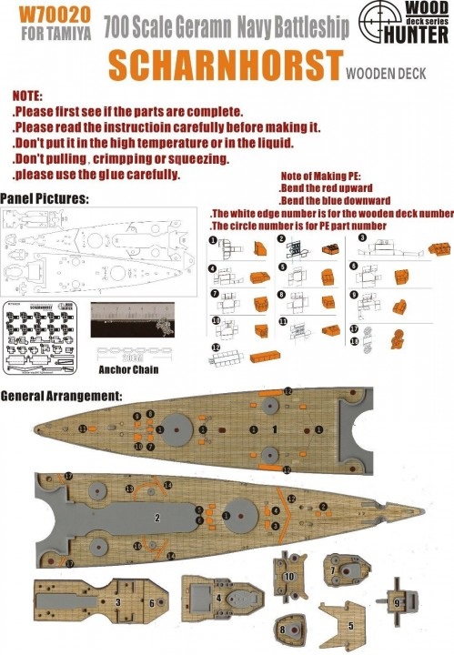 Peddinghaus 1/700 Scale Decal Set #2619 For Scharnhorst German Battleship W/ Floatplane