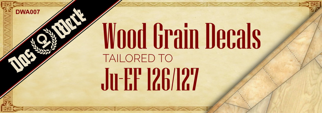 Wood Grain Decals for Ju EF-126/ 127 - DW32001