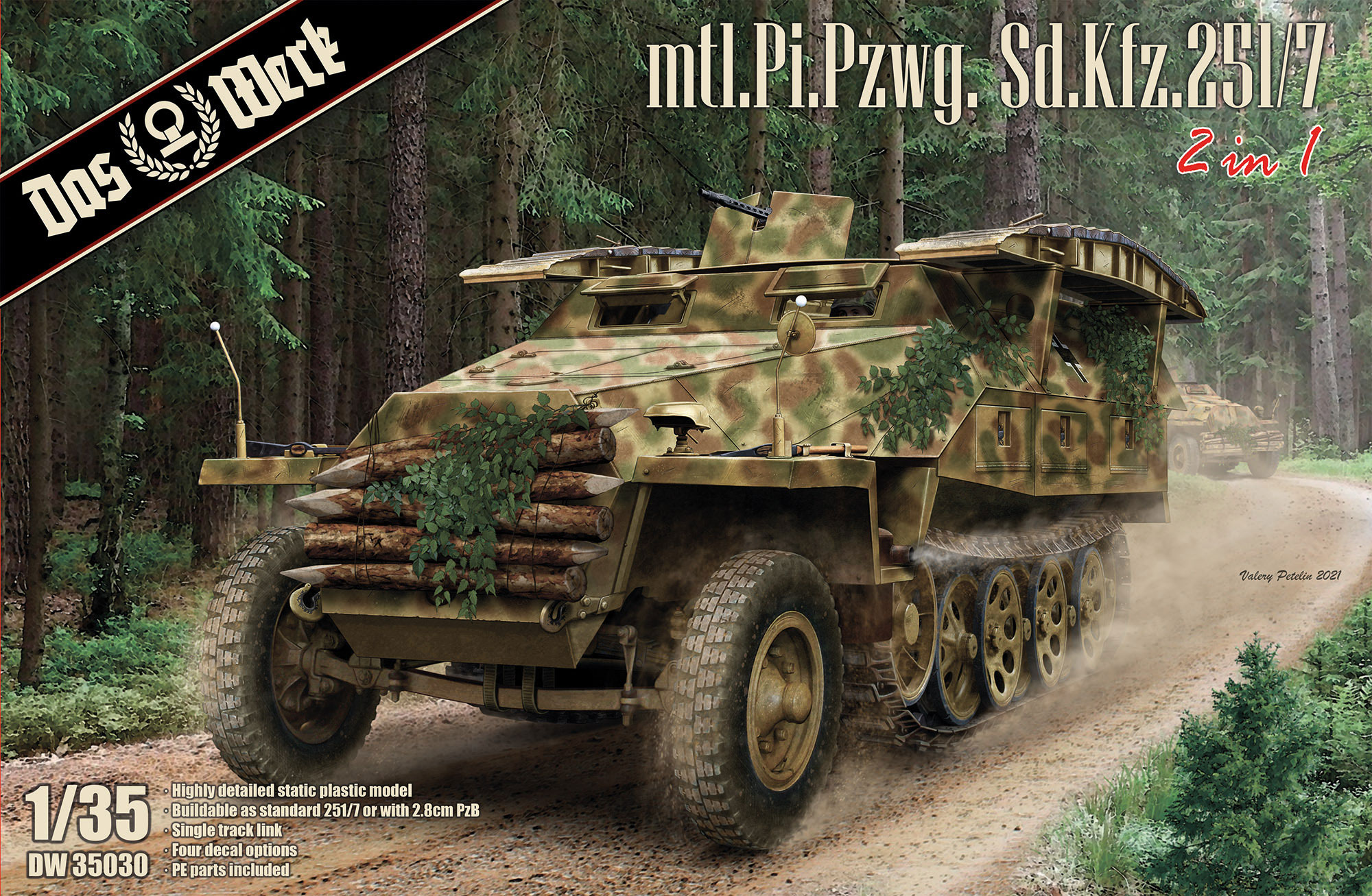 Mtl.Pi.Pzwg. Sd.Kfz. 251/7 Ausf.D (2 in 1)