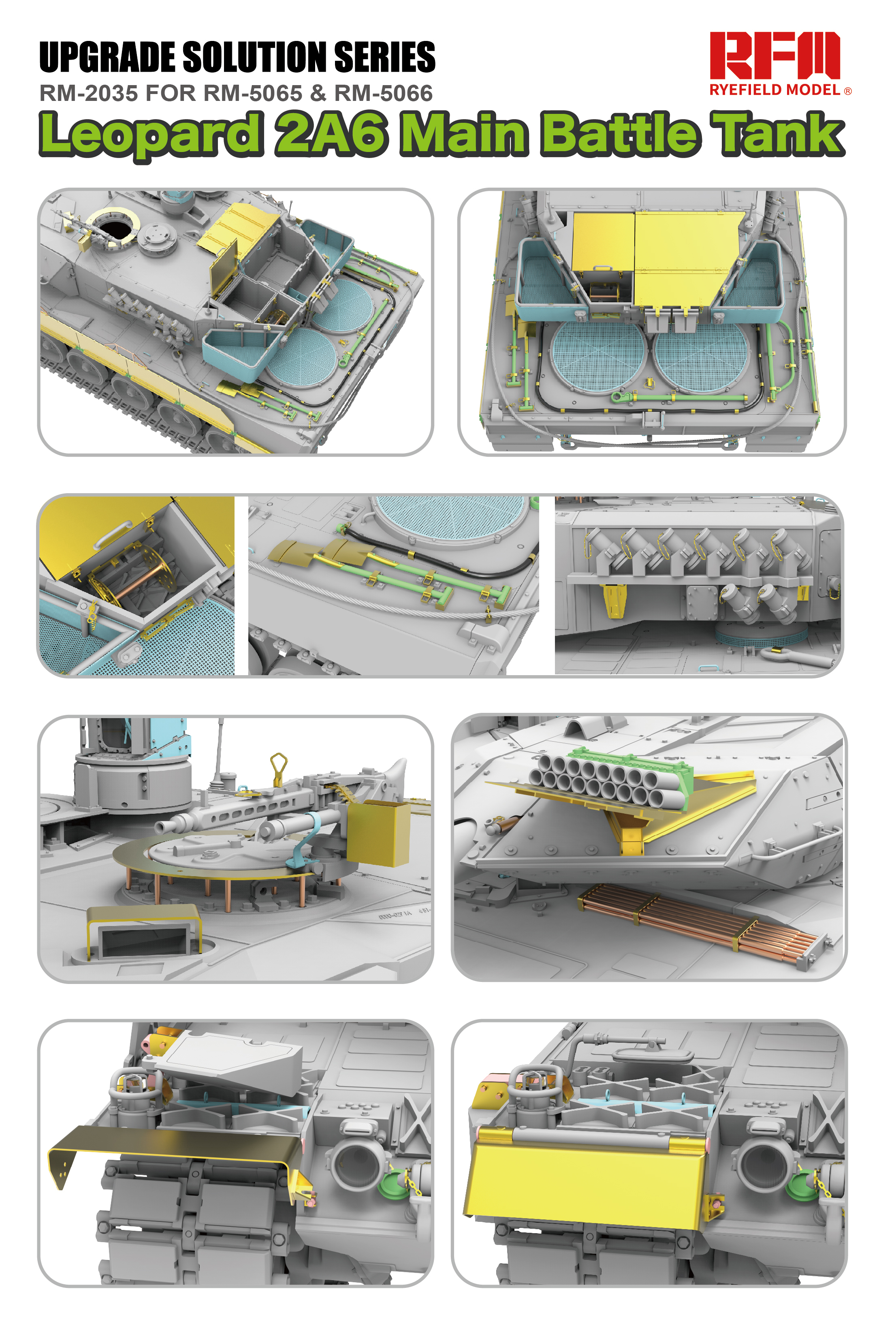 Leopard 2A6 upgrade set for RFM5065 & RFM5066 Leopard 2A6 upgrade set for RFM5065 & RFM5066