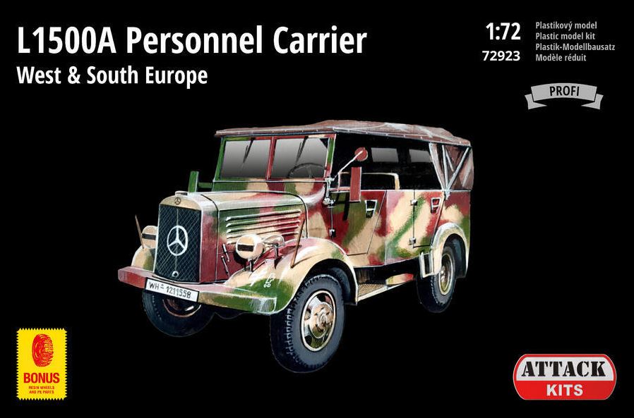 Mercedes L1500A Personal Carrier West + South Europe 1/72