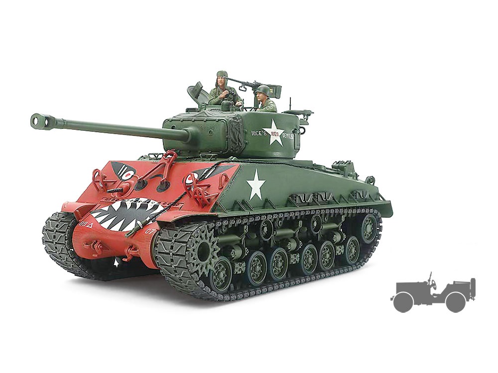 US M4A3E8 Sherman Easy Eight Korea + GAZ67B