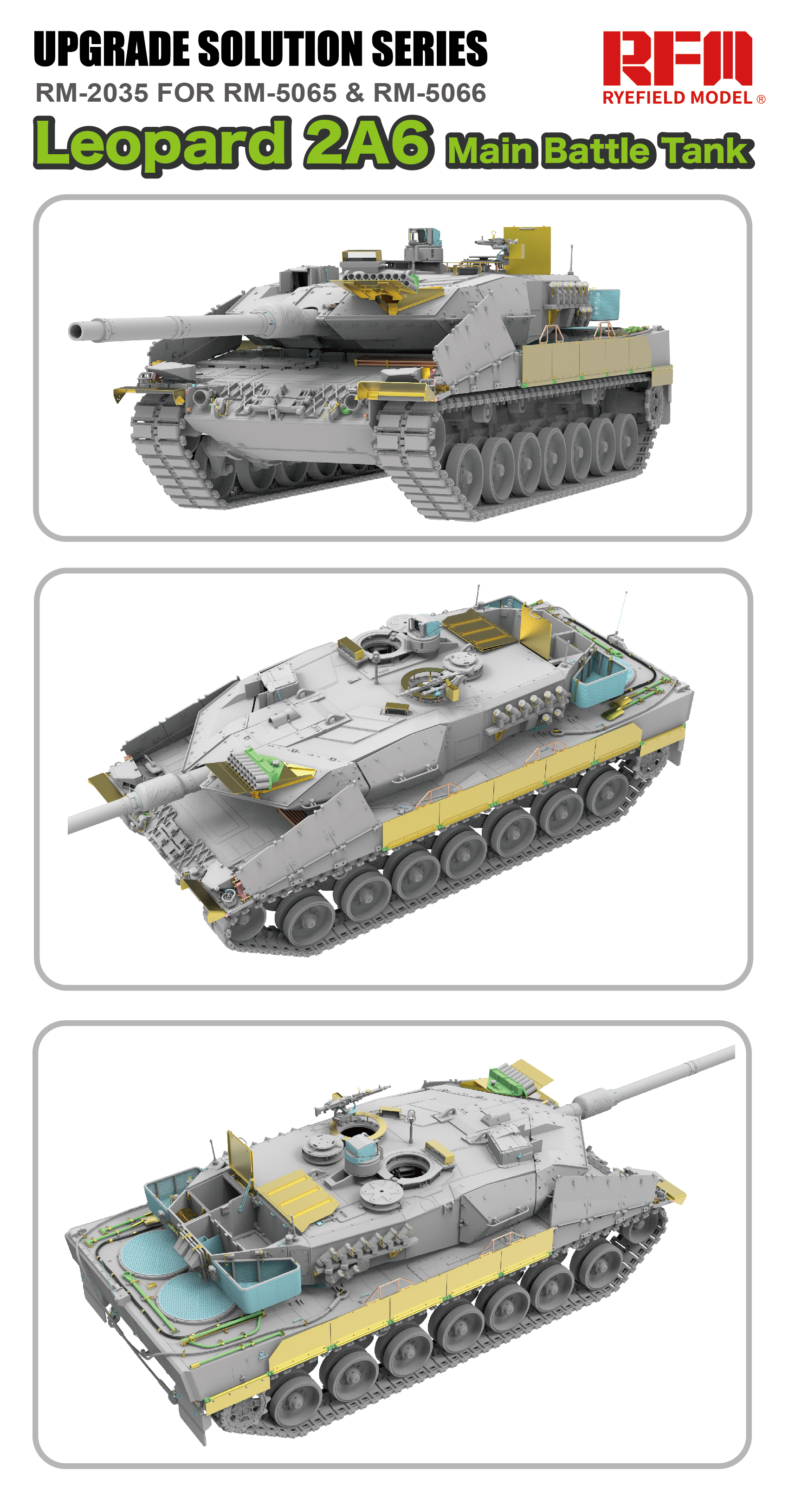 Leopard 2A6 upgrade set for RFM5065 & RFM5066 Leopard 2A6 upgrade set for RFM5065 & RFM5066