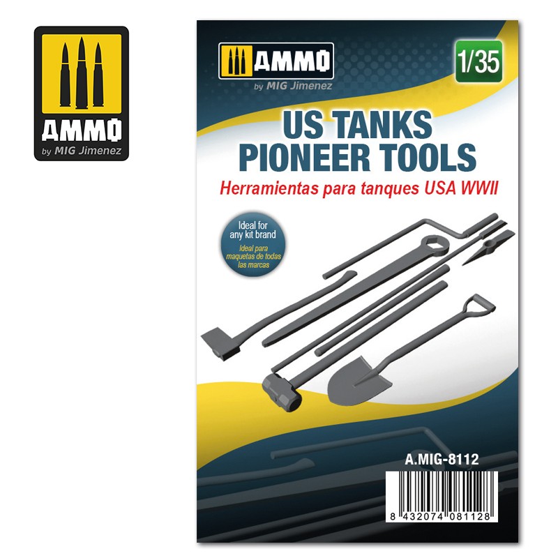 US WWII Tank Pioneer Tools 1:35