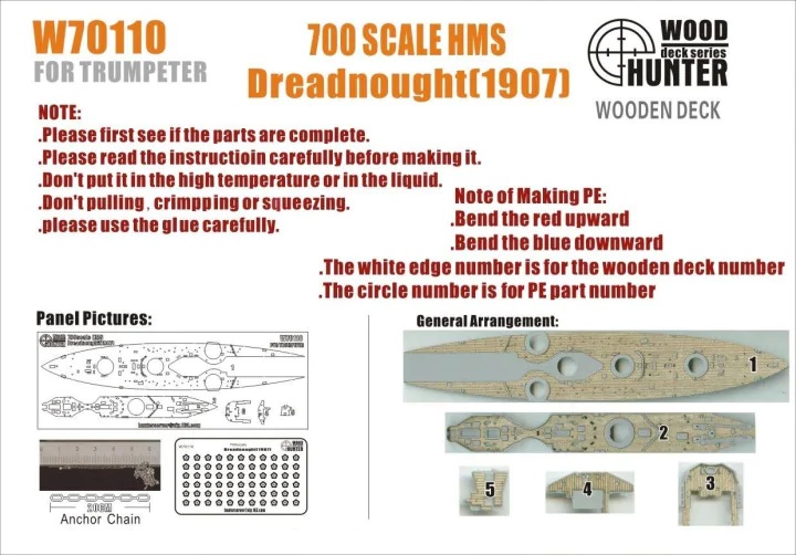 HMS DREADNOUGHT 1907 (FOR TRUMPETER 06704)