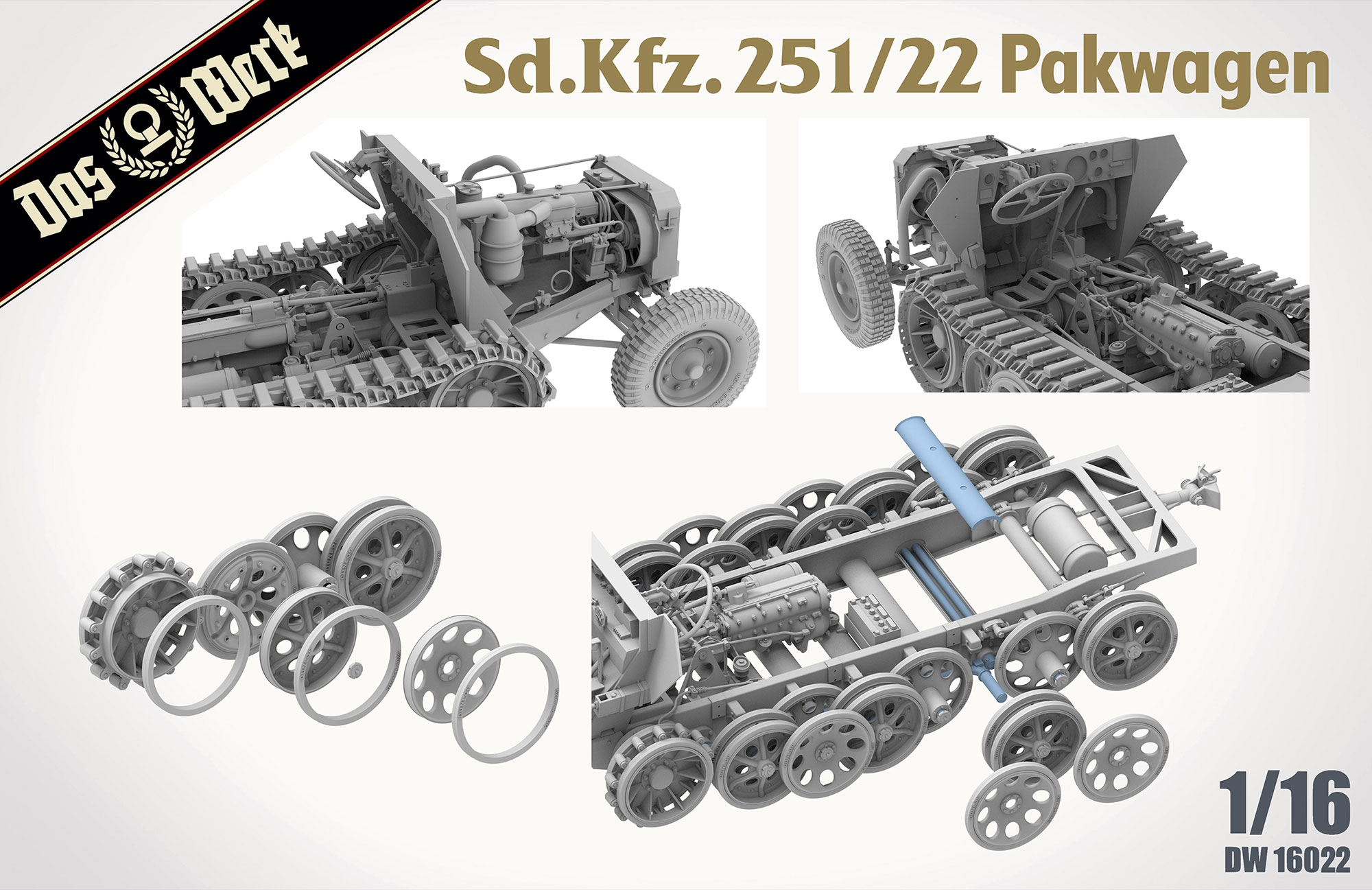 Sd.Kfz.251/22 Ausf.D "Pakwagen" (1:16)