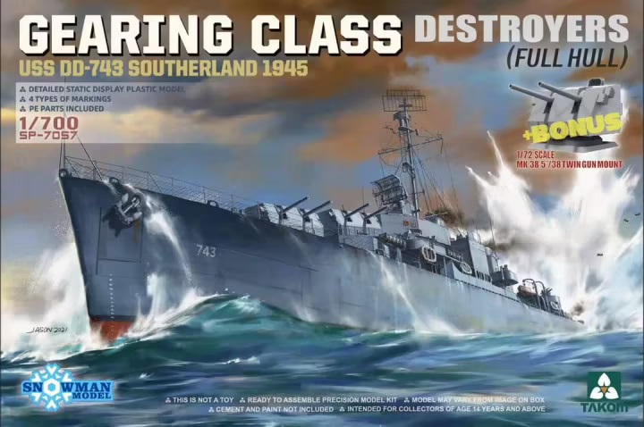 Gearing Class Destroyer - Southerland USS DD-743
