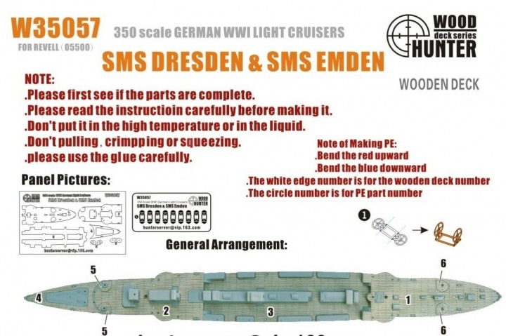 CRUISERS SMS DRESDEN + SMS EMDEN(REVELL 05500)