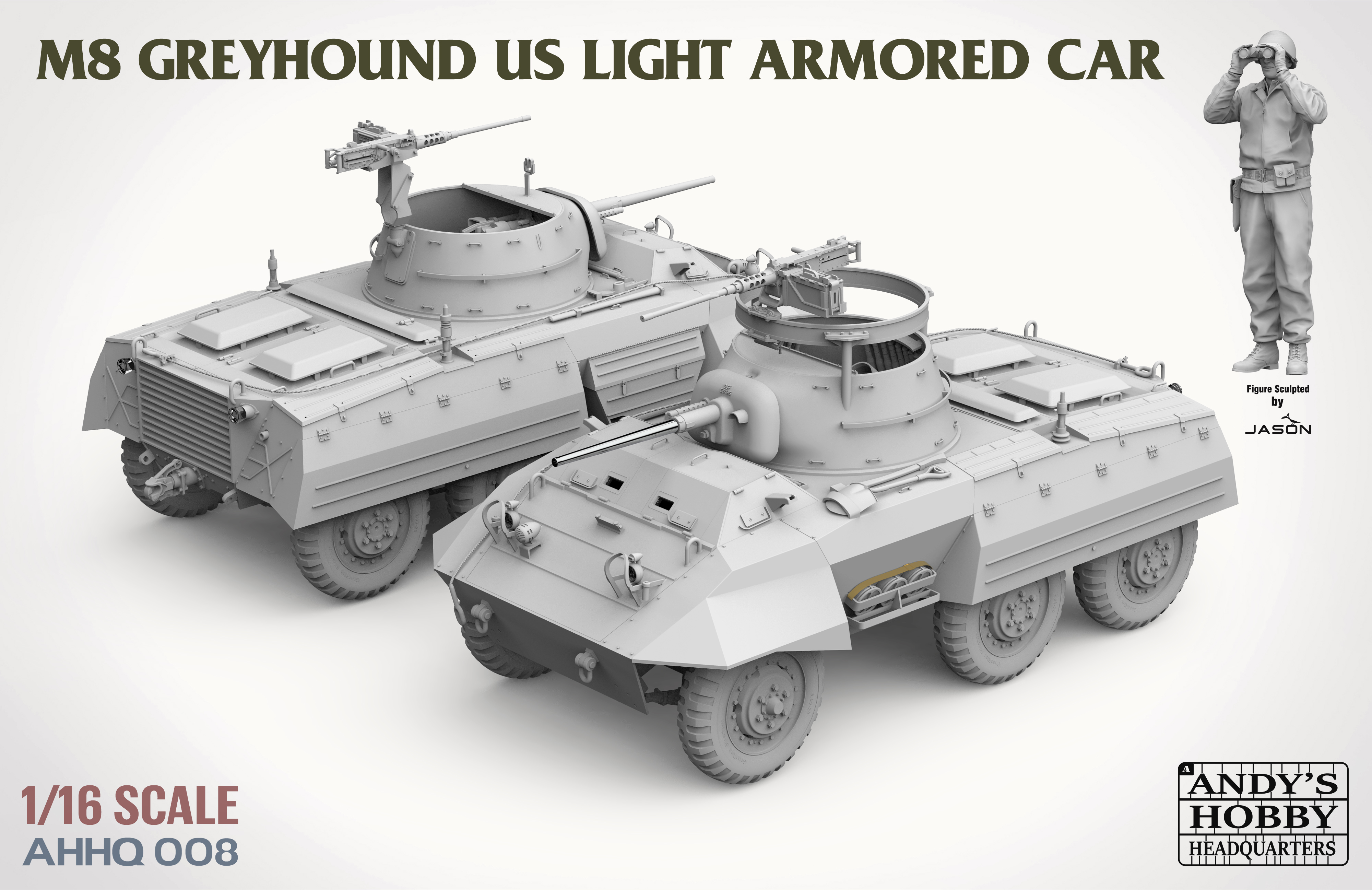 M8 Greyhound US Light Armored Car (1:16)