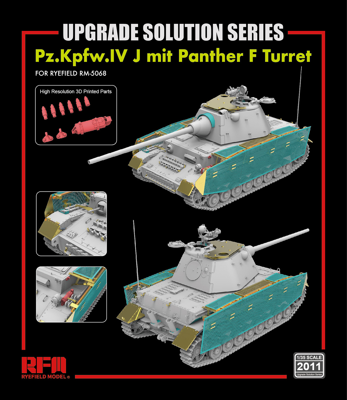 Pz.Kpfw.IV J mit Panther F Turret upgrade solution