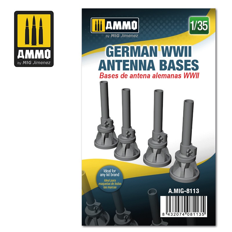 German WWII Antenna Bases 1:35