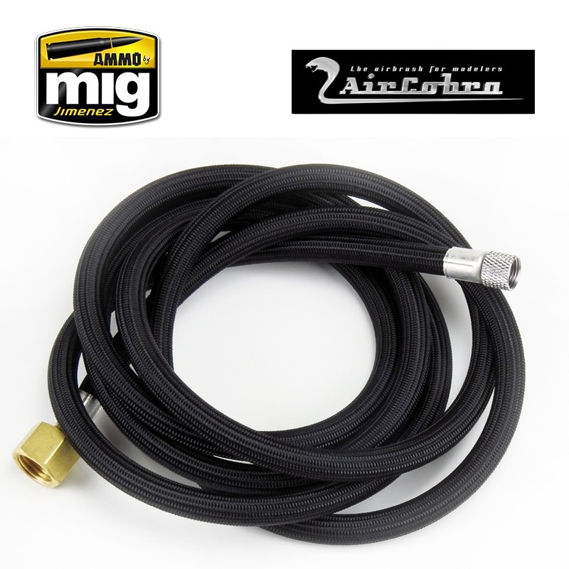 6 foot braided air hose 1/8 inch X 1/4"