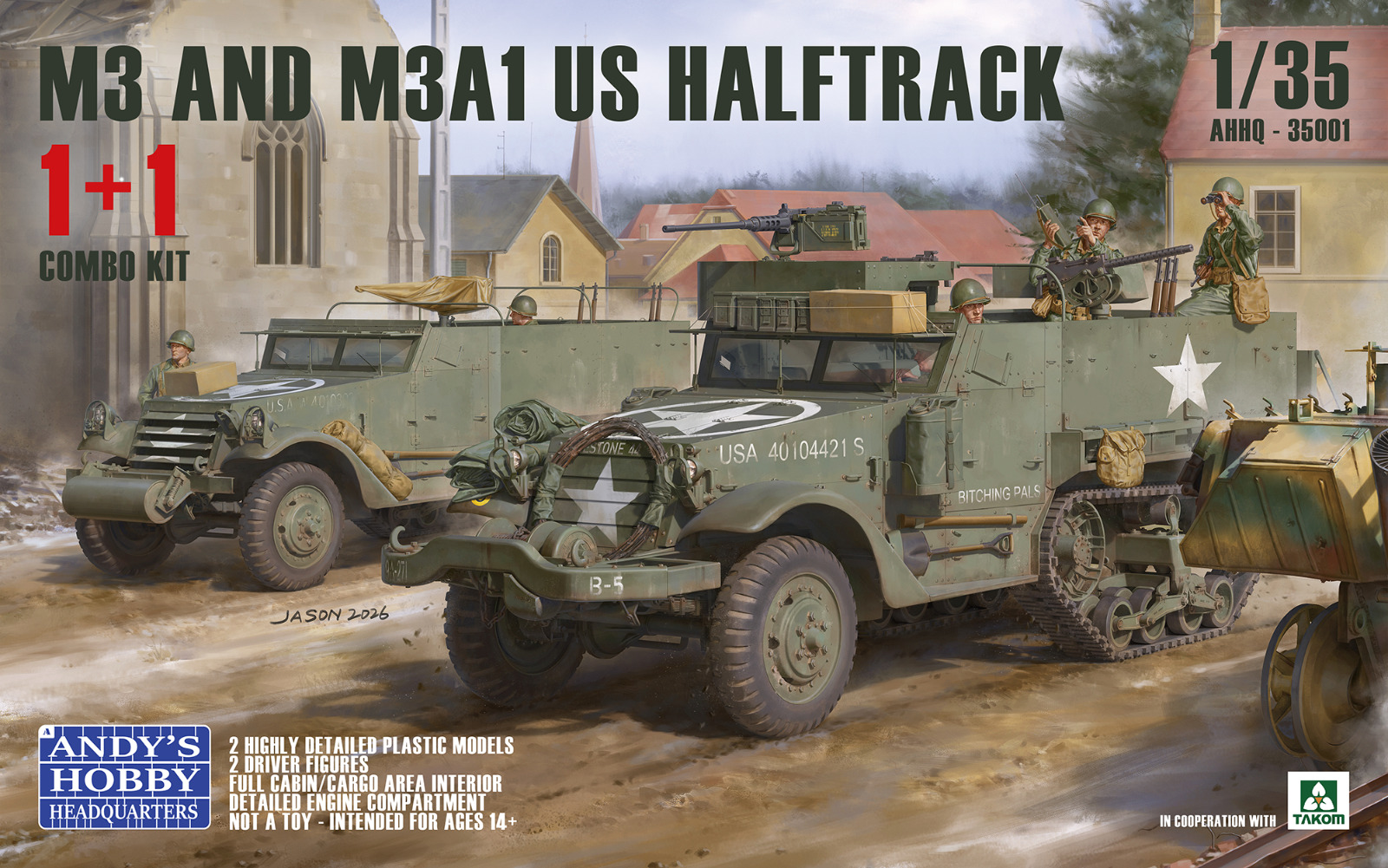 M3 / M3A1 U.S. WWII Halftrack DOUBLE COMBO (1:35)