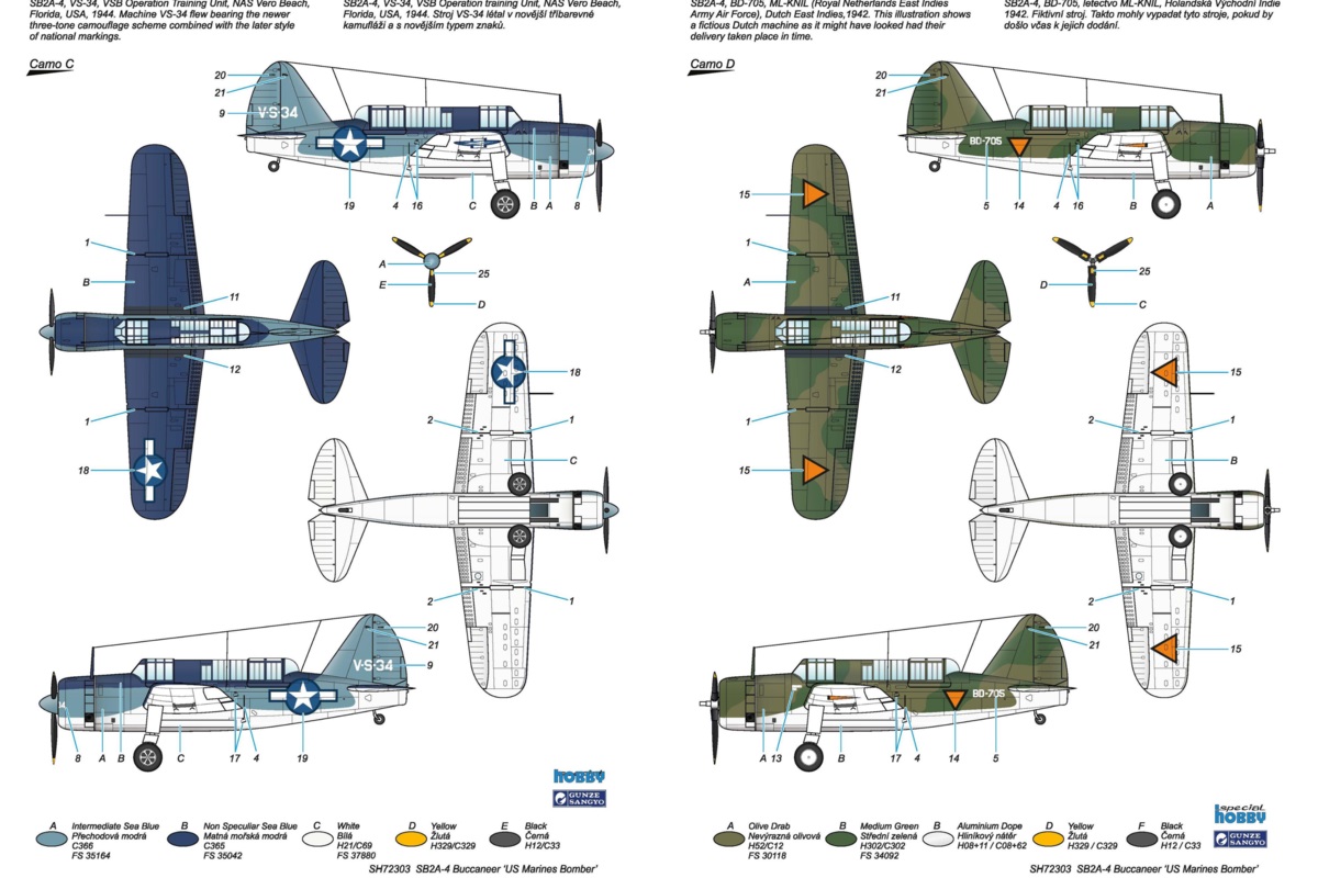 SB2A-4 Buccaneer  "US Marines Bomber"