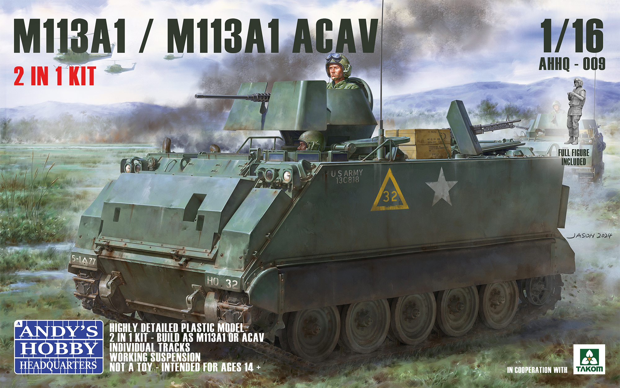 1:16 M113 A1 /M113 A1 ACAV APC Armored Personnel Carrier 2 in 1