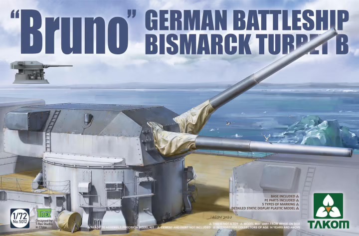 "Bruno" German Battleship Bismarck Turret B