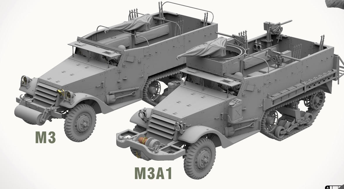 M3 / M3A1 U.S. WWII Halftrack DOUBLE COMBO (1:35)