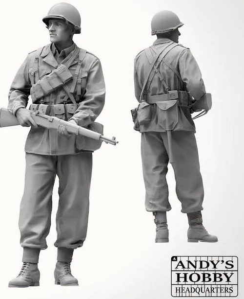 US Late WWII Infantry Soldier (full body) M1943 Uniform (1:16)