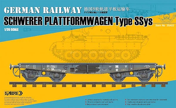 German Railway Schwerer Plattformwagen Typ SSys