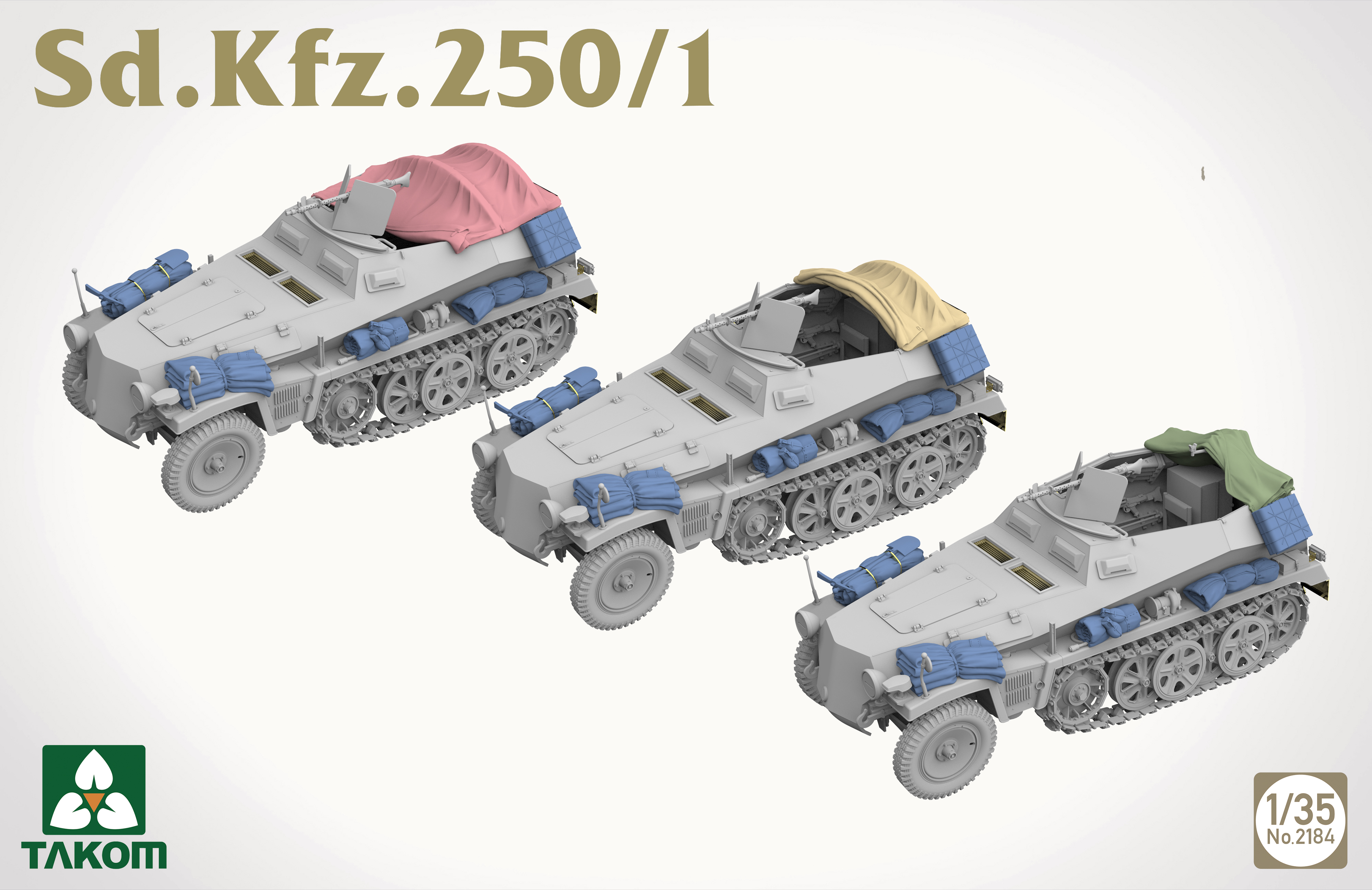 Sd.Kfz. 250 BIG BOX 2 kits & 1:16 Rommel figure