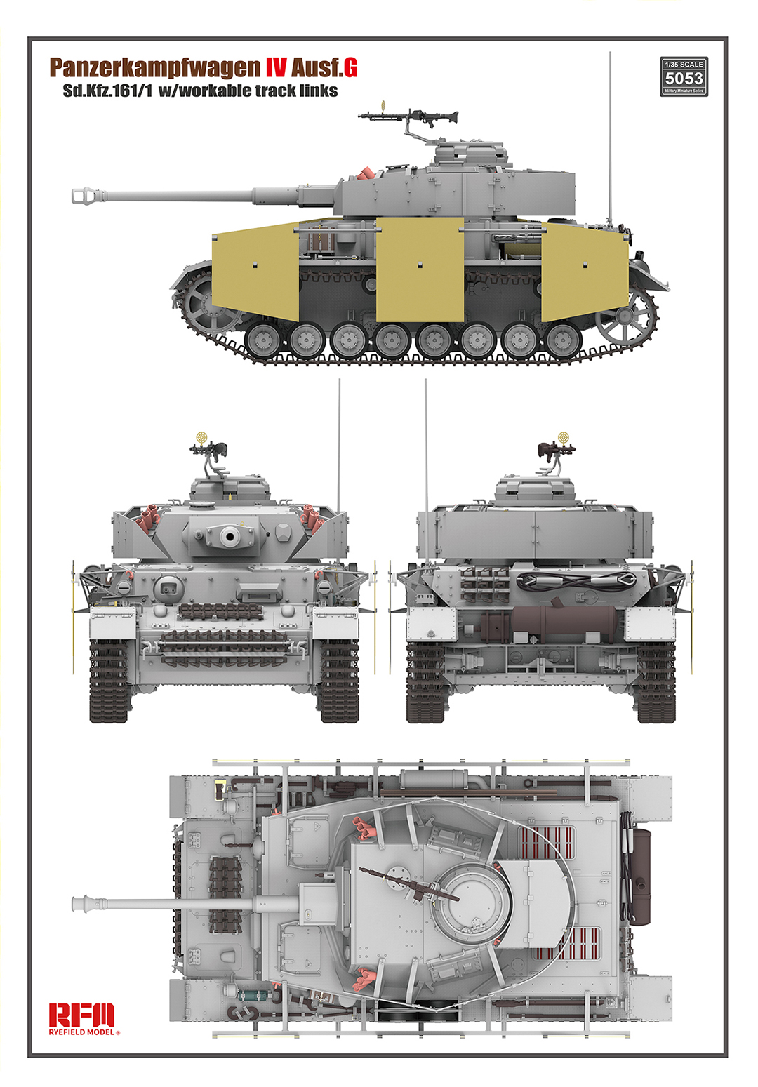 Panzer IV Ausf.G w/ workable track links