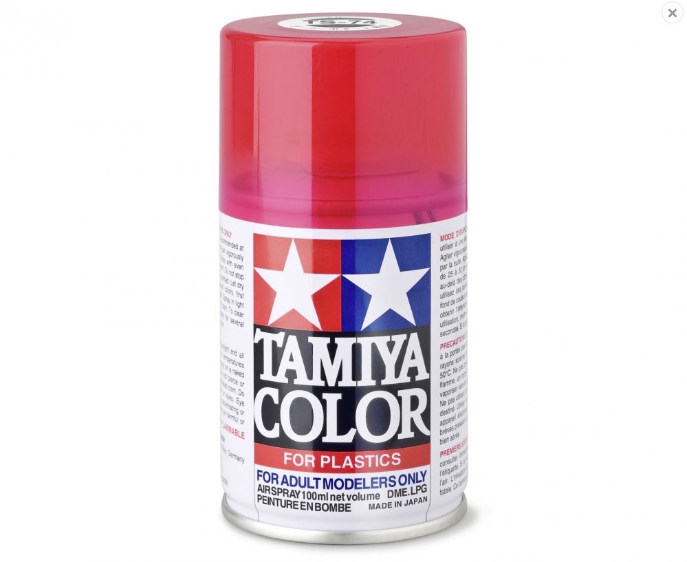 TS-74 Clear Red Gloss 100ml spray can