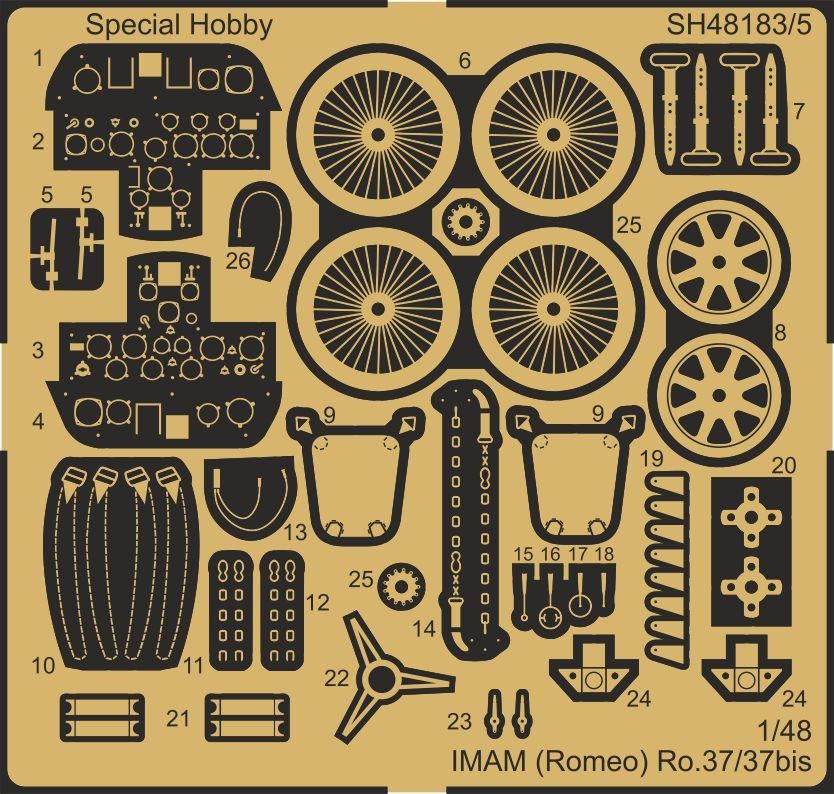 IMAM (Romeo) Ro.37 A30 engine  1/48