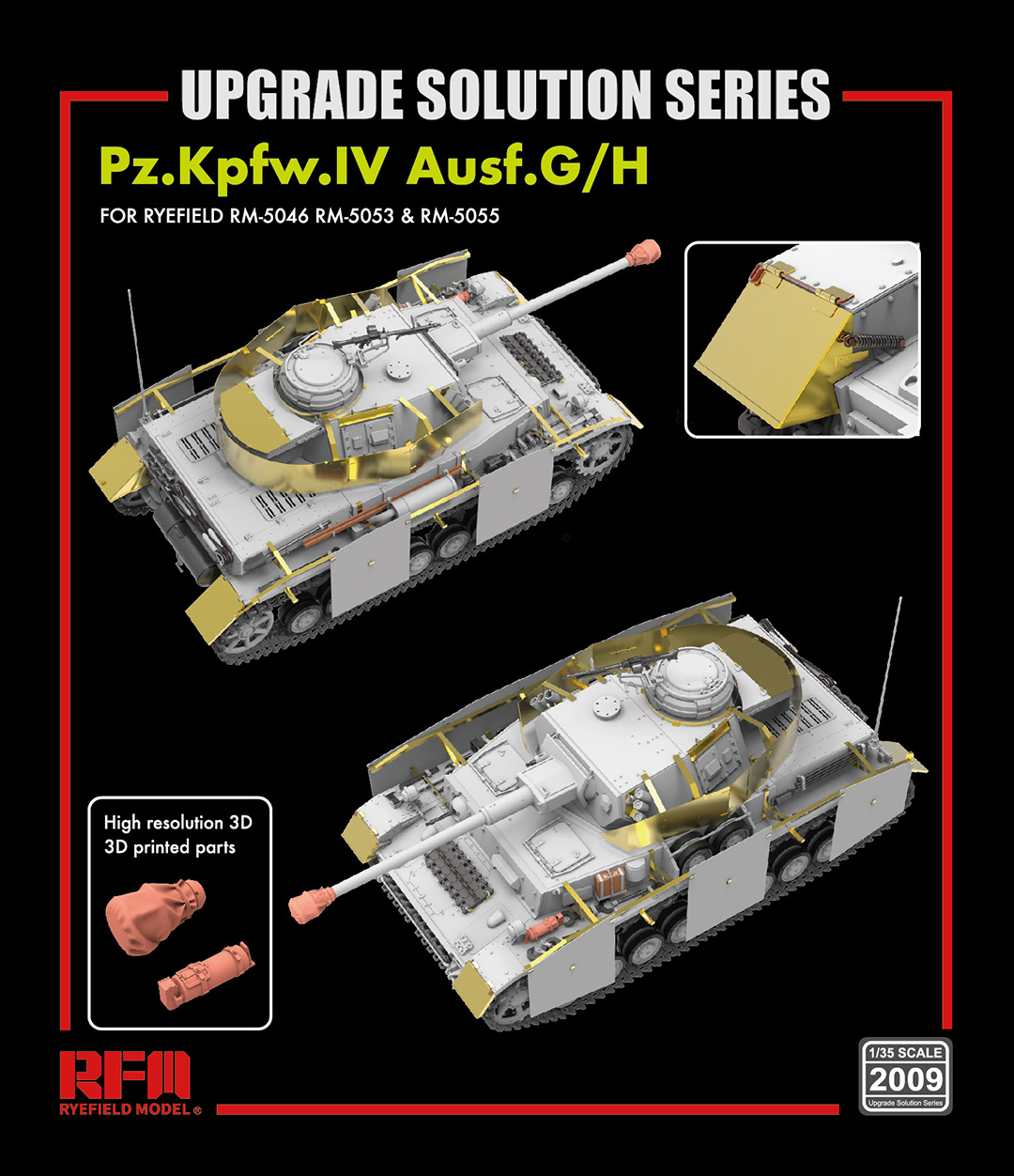 Upgrade set for 5046 5053 & 5055 Pz.IV Ausf.G/ H Upgrade set for 5046 5053 & 5055 Pz.IV Ausf.G/ H