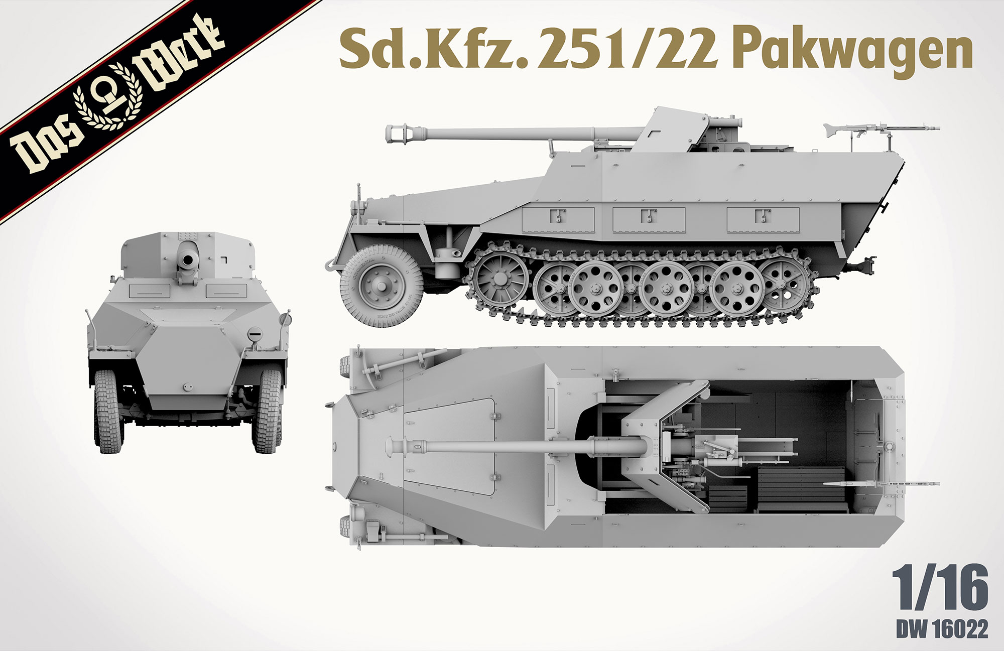 Sd.Kfz.251/22 Ausf.D "Pakwagen" (1:16)