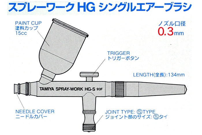 業販ヤフオク! - スプレーワークＨＧシングルエアーブラシセット筆