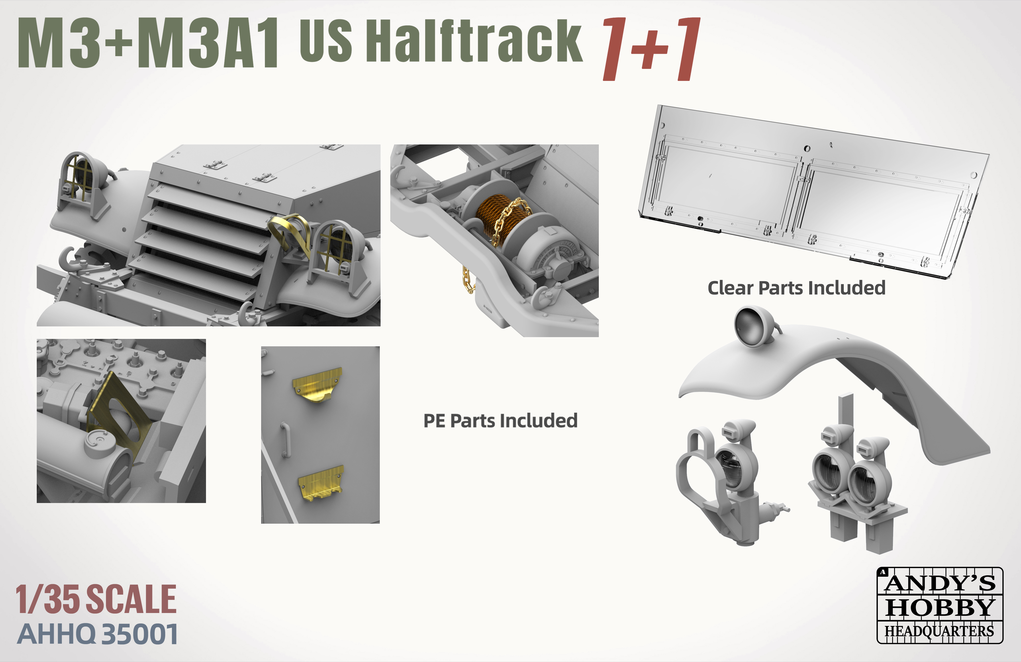 M3 / M3A1 U.S. WWII Halftrack DOUBLE COMBO (1:35)