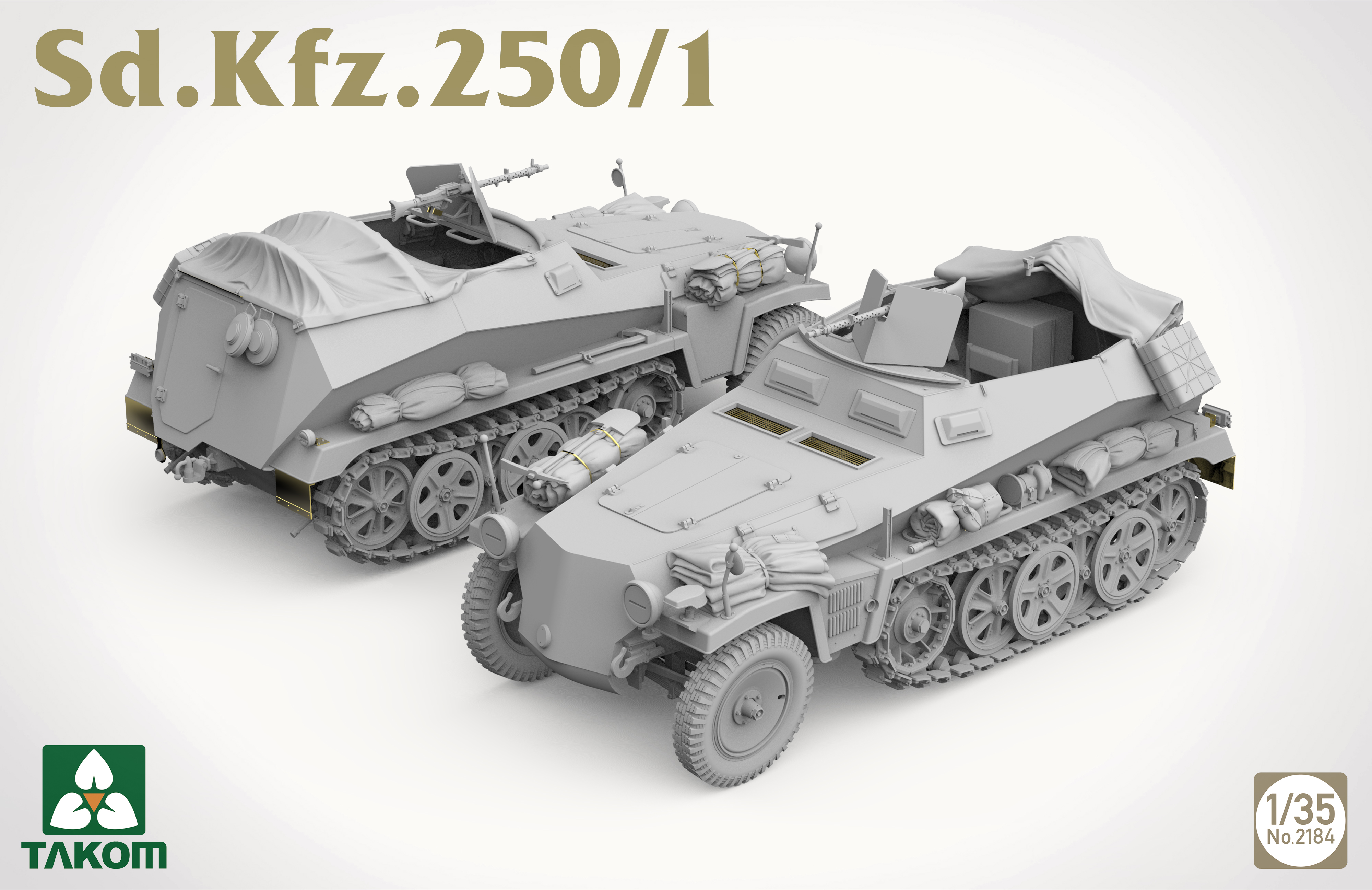 Sd.Kfz. 250 BIG BOX 2 kits & 1:16 Rommel figure