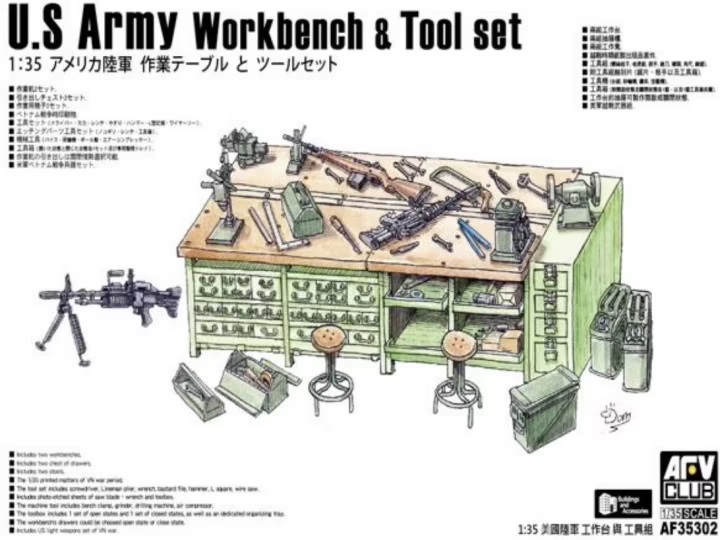 U.S Army Workbench & Tool set