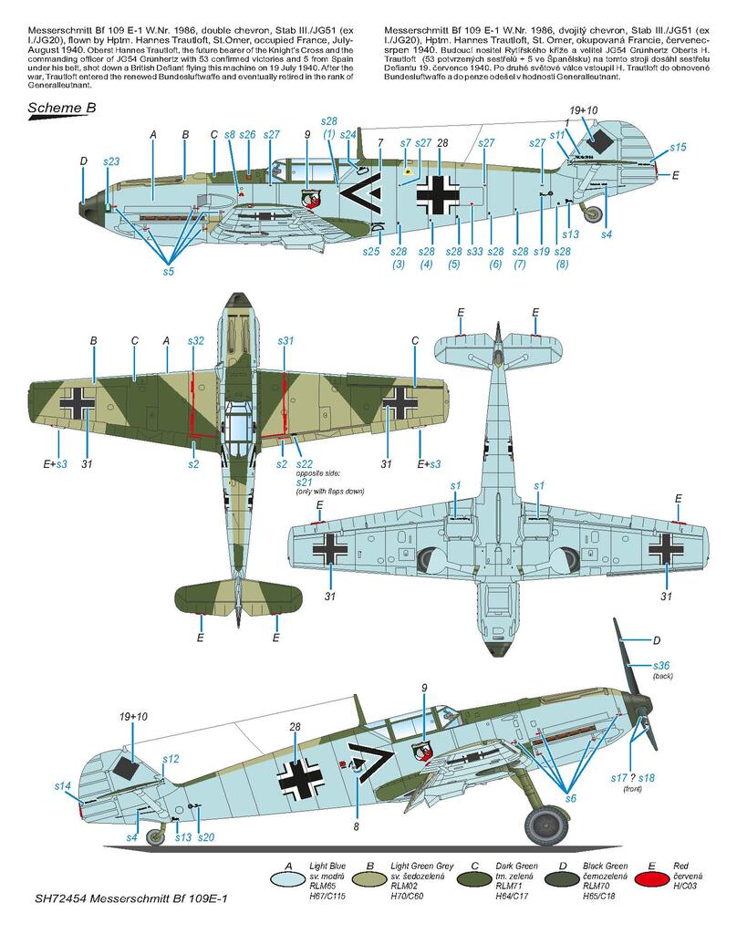 Messerschmitt Bf 109E-1 ‘Lightly-Armed Emil’