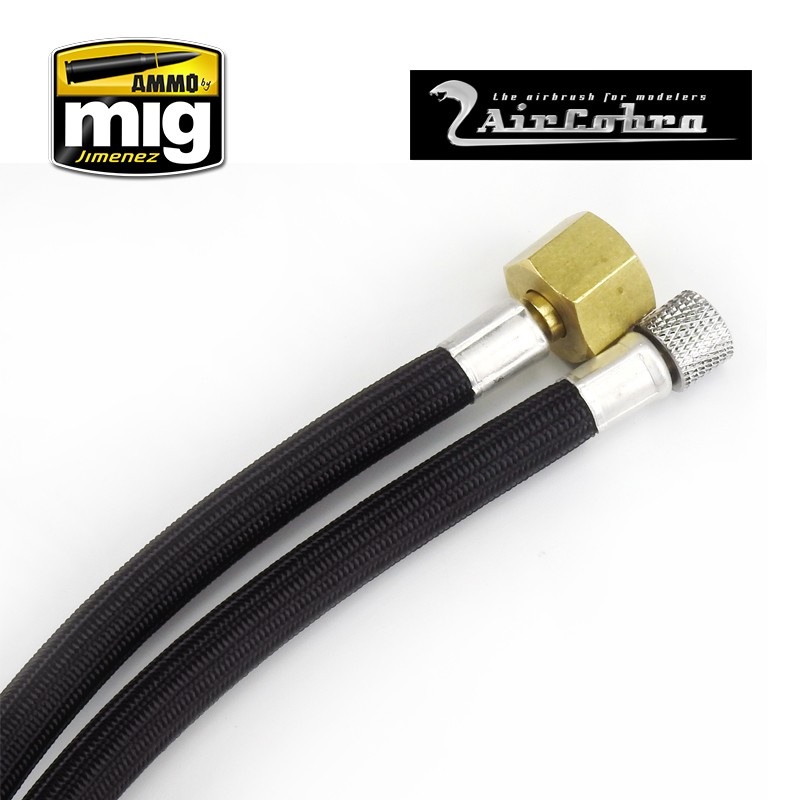 6 foot braided air hose 1/8 inch X 1/4"