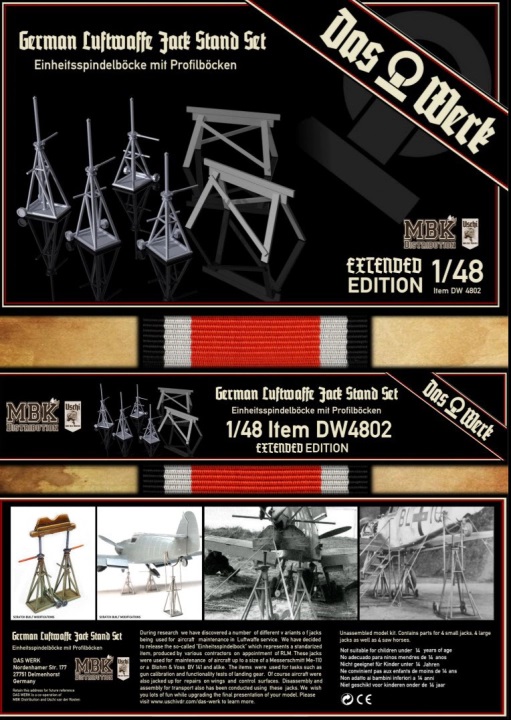 Luftwaffe Jack Stand Set - extended / Double pack