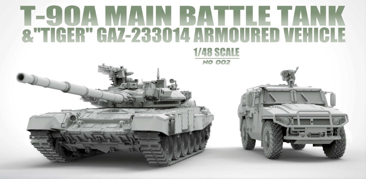 T-90A MBT & "Tiger" Gaz-233014 Armoured Vehicle
