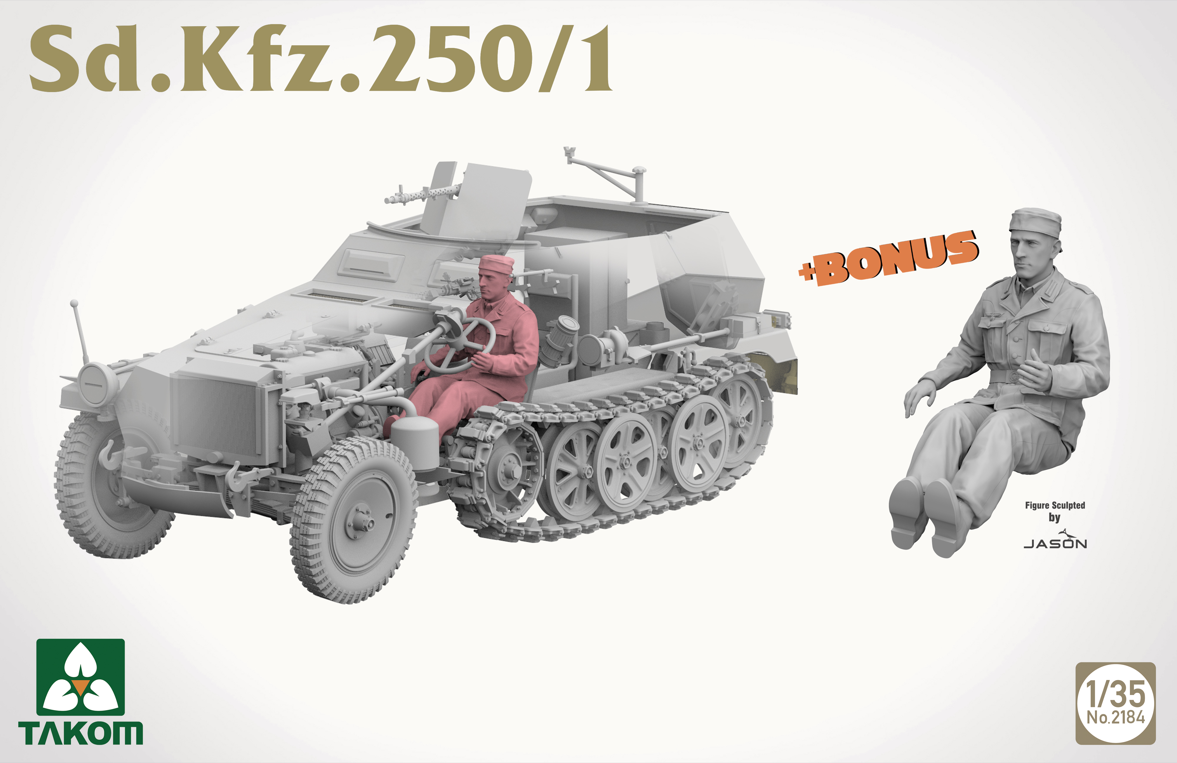 Sd.Kfz. 250 BIG BOX 2 kits & 1:16 Rommel figure