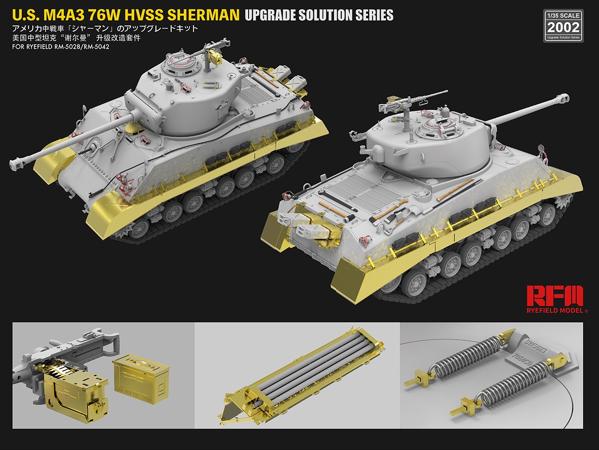 U.S M4A3 76W HVSS SHERMAN upgrade solution