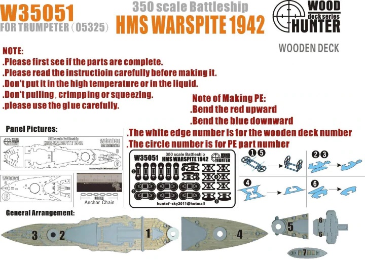 WWII Battleship HMS Warspite  1942