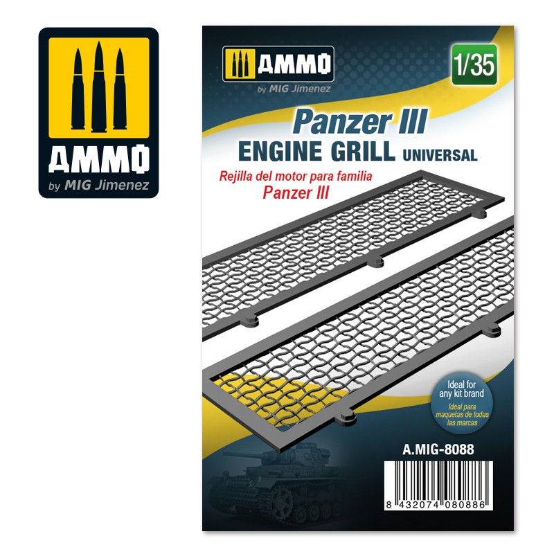 Panzer III engine grilles universal 1:35