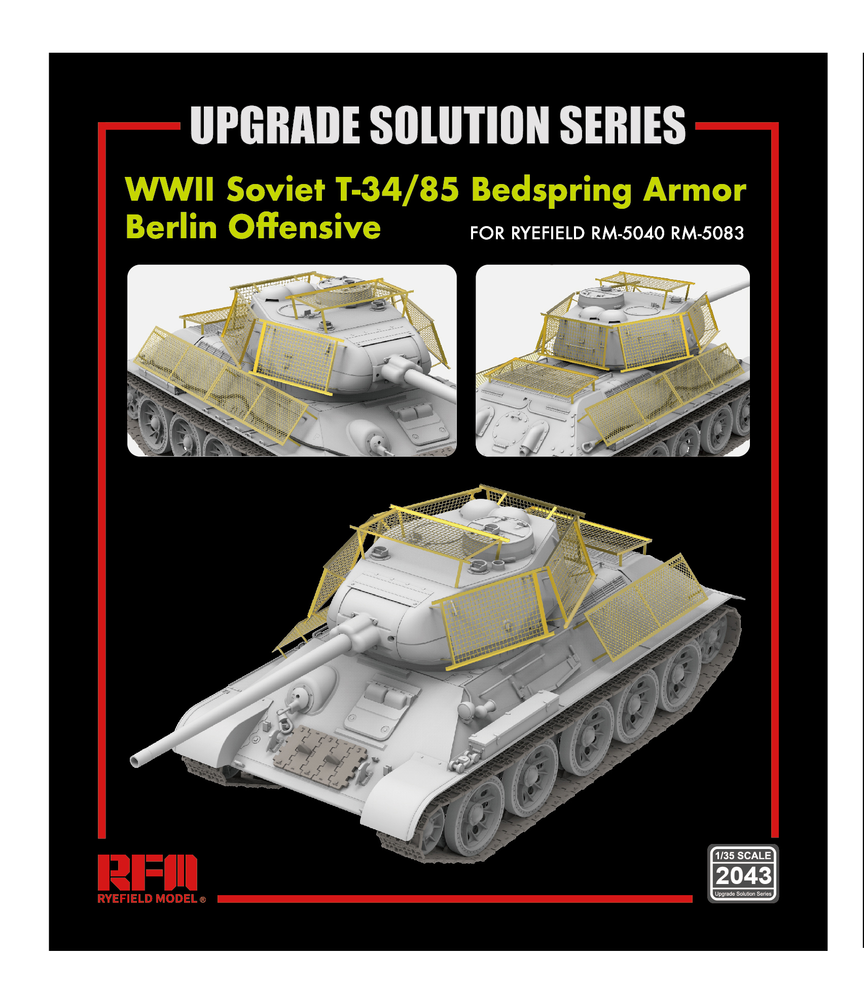 Soviet T-34/85 Bedspring Armor (Berlin Offensive)