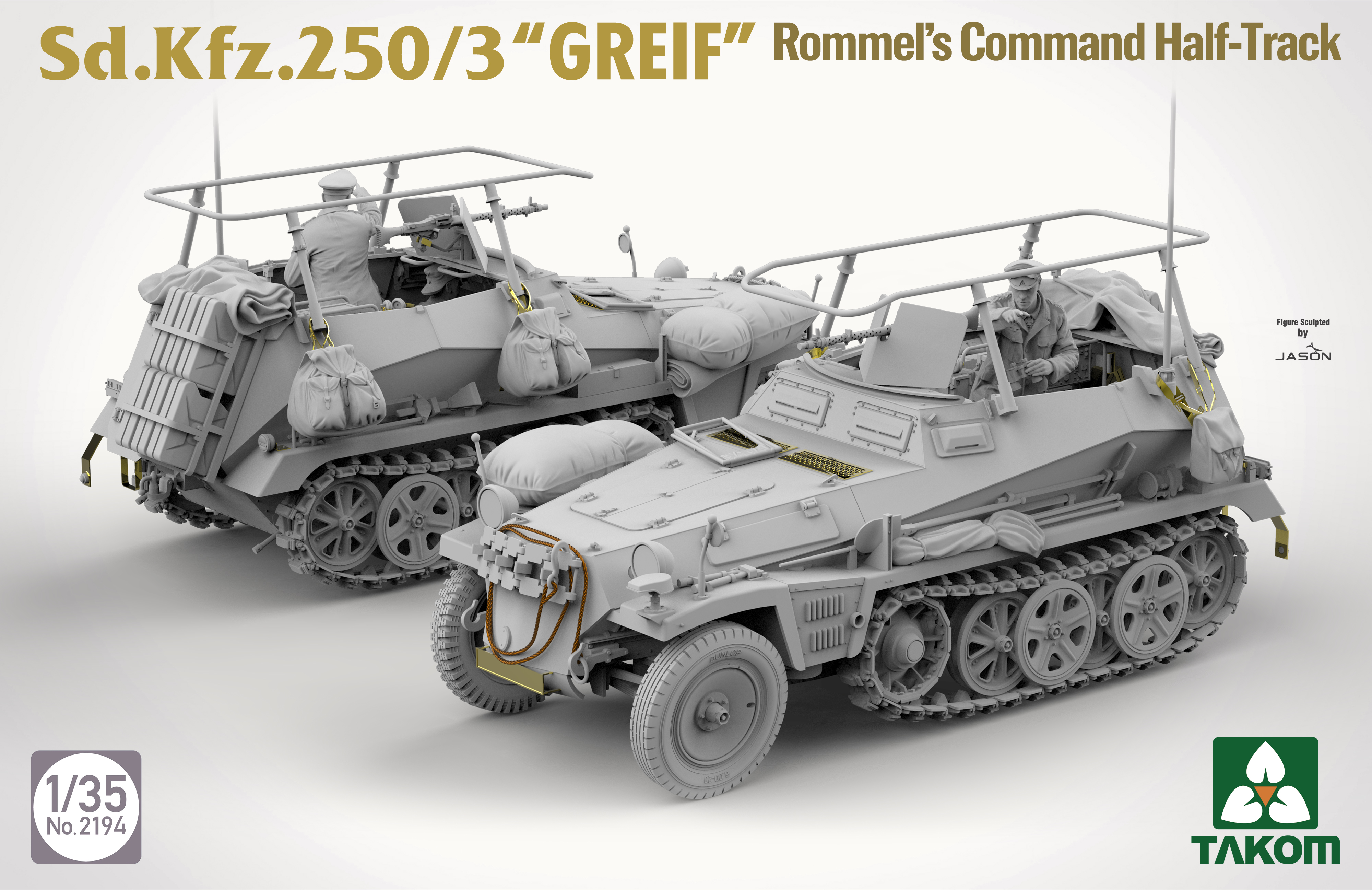 Sd.Kfz. 250 BIG BOX 2 kits & 1:16 Rommel figure