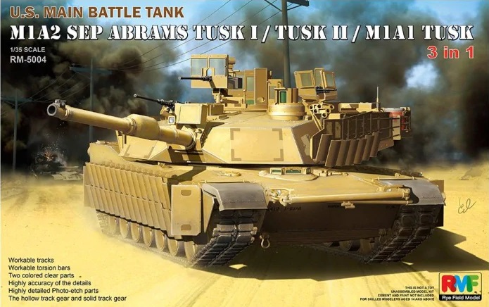 M1A2 Abrams TUSK I / TUSK II / M1A1 3in1